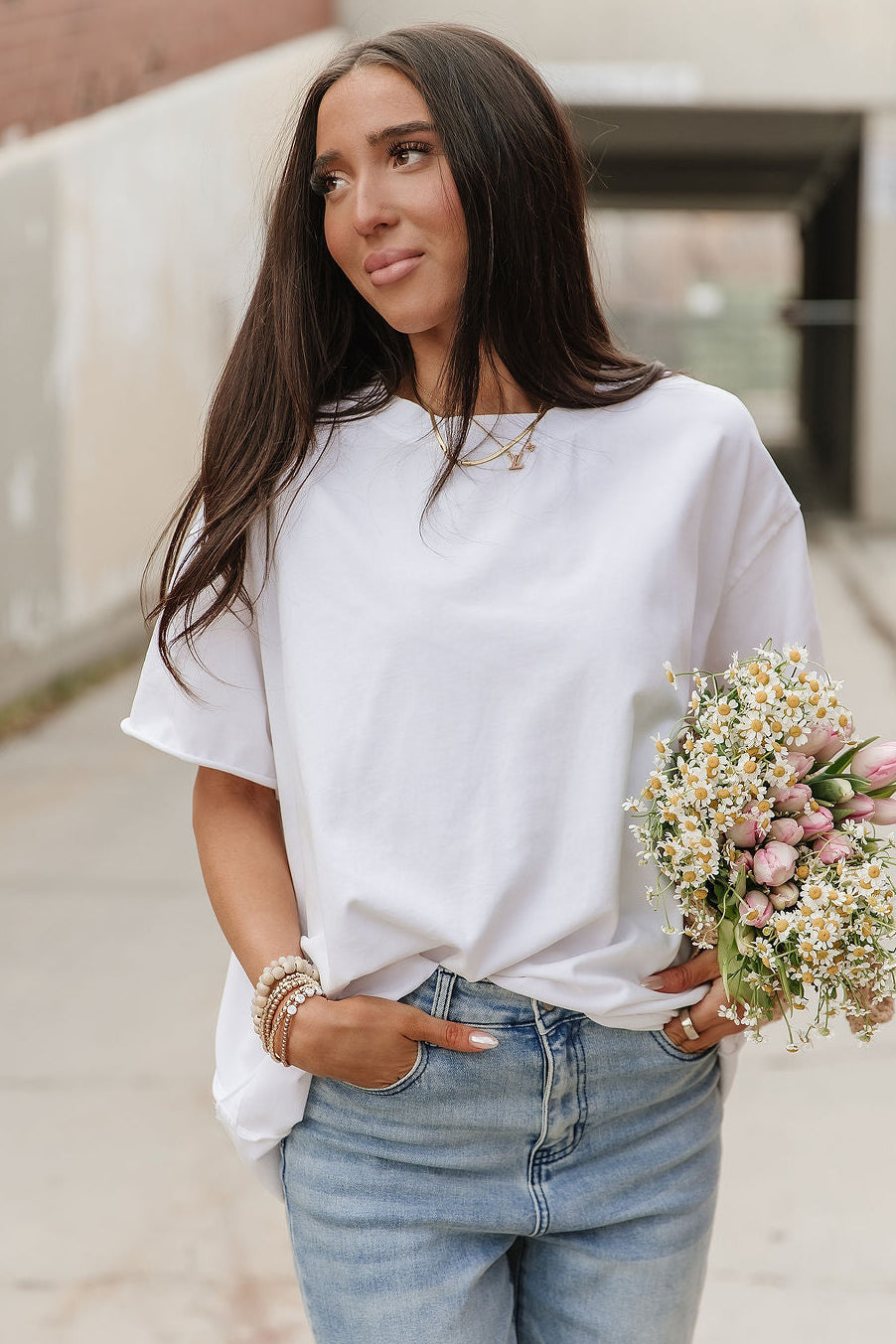 Boyfriend Tee - White