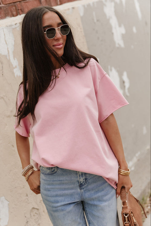 Boyfriend Tee - Pink