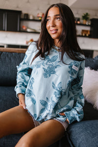 University SideSlit Pullover - Poolside