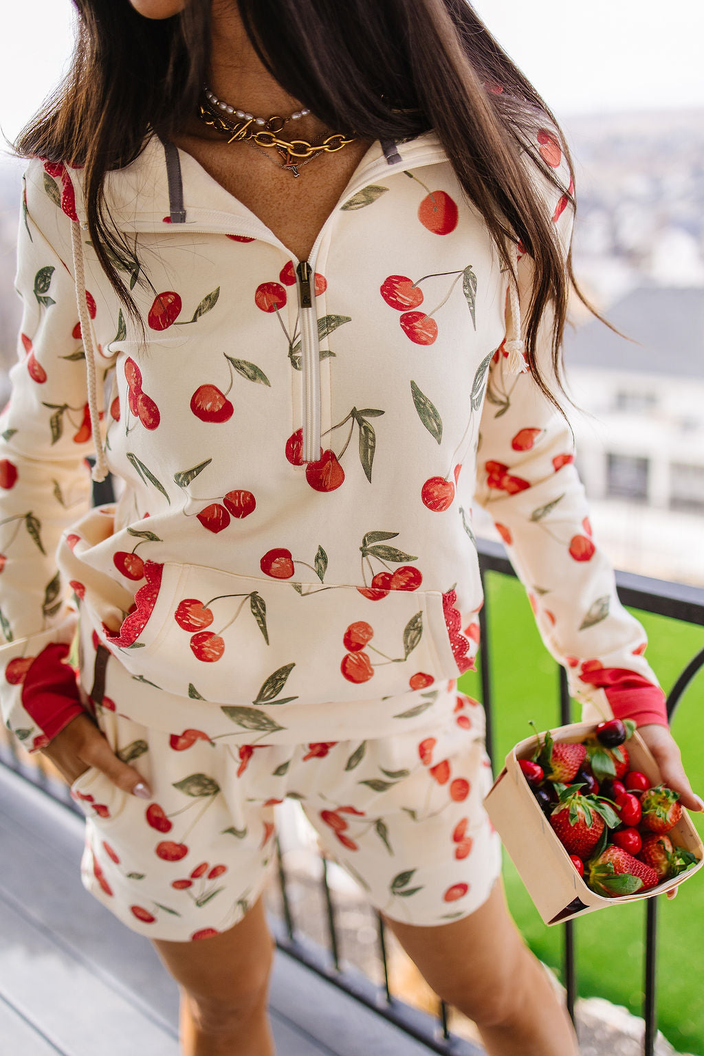 HalfZip Sweatshirt - Cherry On Top