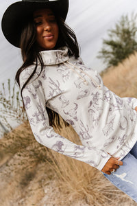 CowlNeck Sweatshirt - Home On The Range