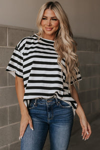 Boyfriend Tee- Seeing Stripes