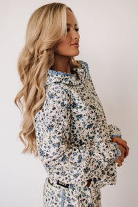 University Hoodie - Blooming In Blue