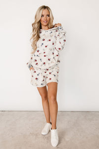 University Hoodie - Red, White & Bloom