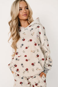 University Hoodie - Red, White & Bloom