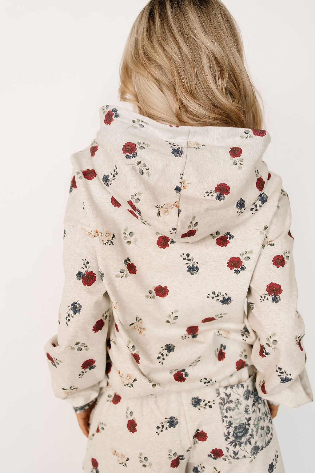 University Hoodie - Red, White & Bloom