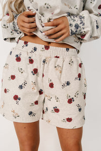 University Shorts - Red, White & Bloom