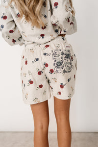 University Shorts - Red, White & Bloom