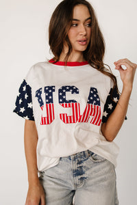 Boyfriend Tee - All American Girl