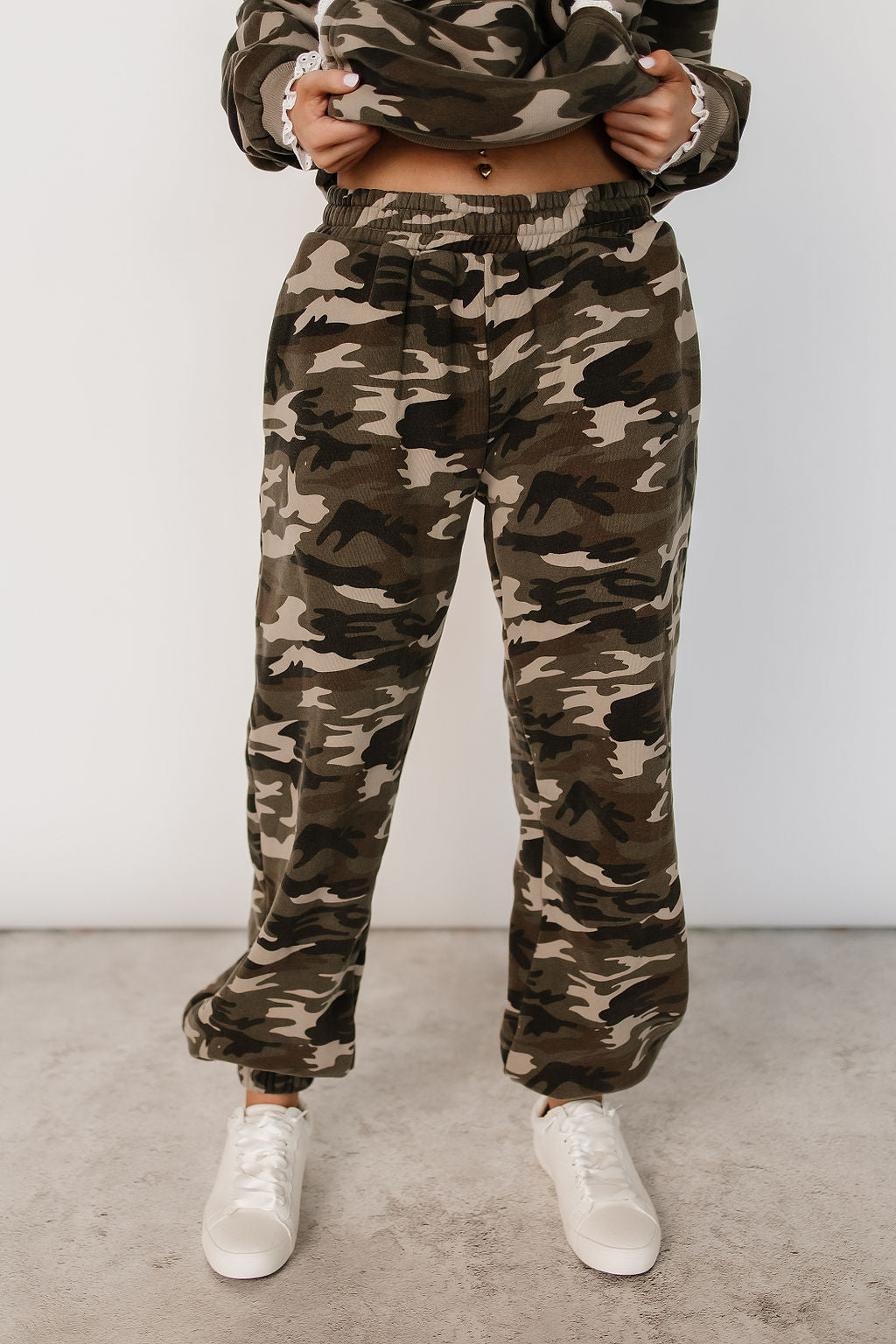 Comfort Zone Joggers - Camo Lace