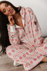 Comfort Zone FullZip - Frosted Fairisle