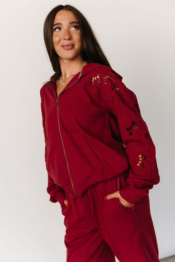 University FullZip - Love Story Crimson