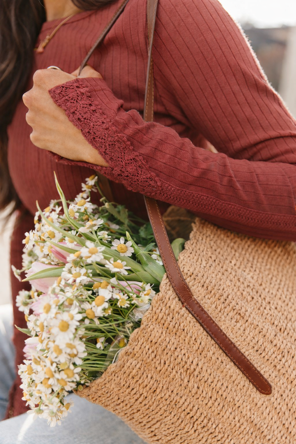 Lovely Lace Long Sleeve - Petal