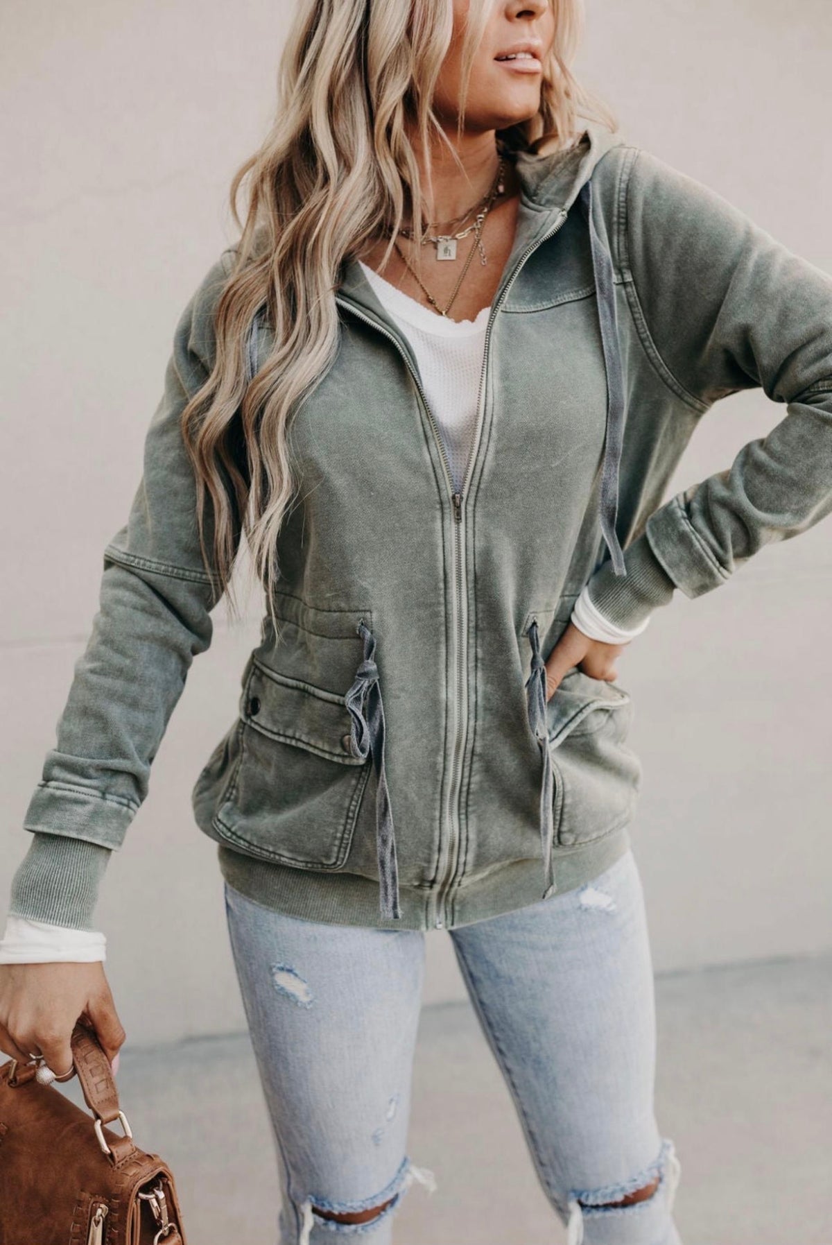 Grab & Glow Jacket - Moss