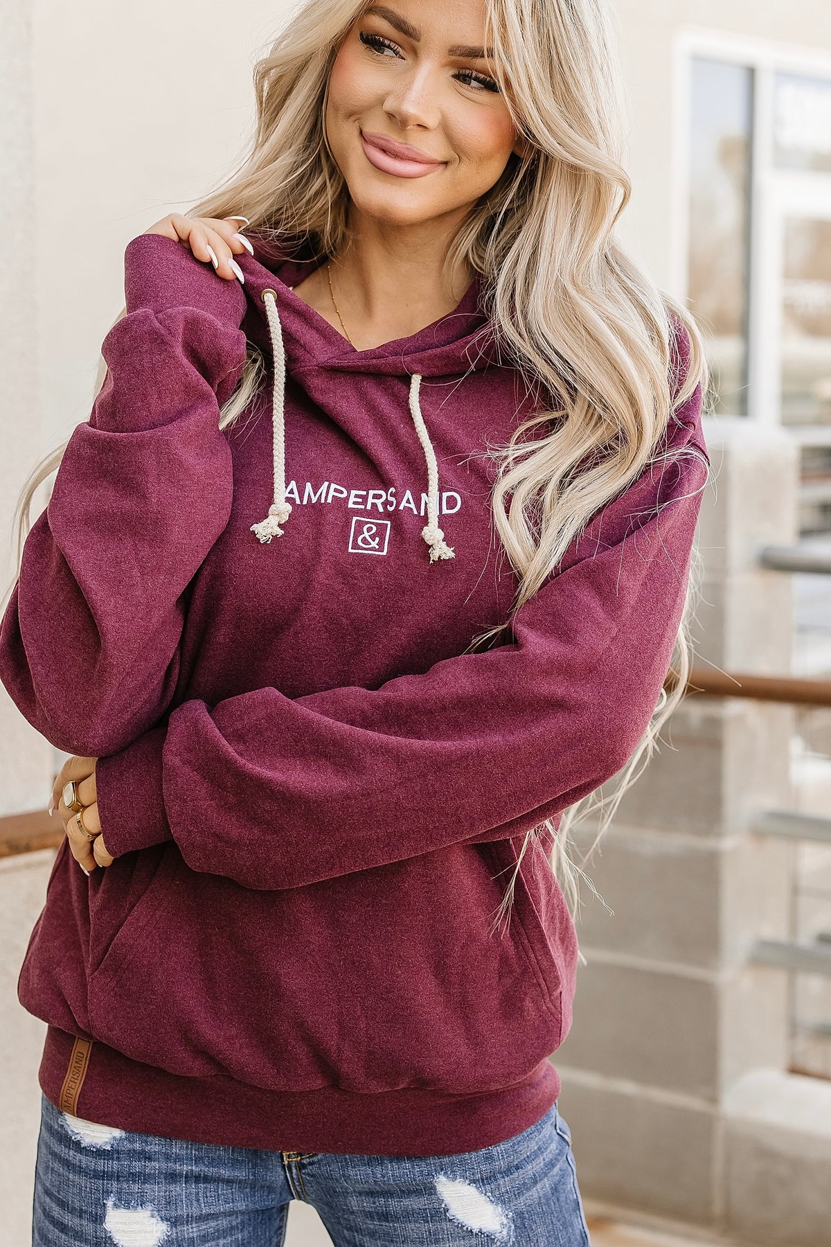 Performance Fleece University Hoodie - Wine