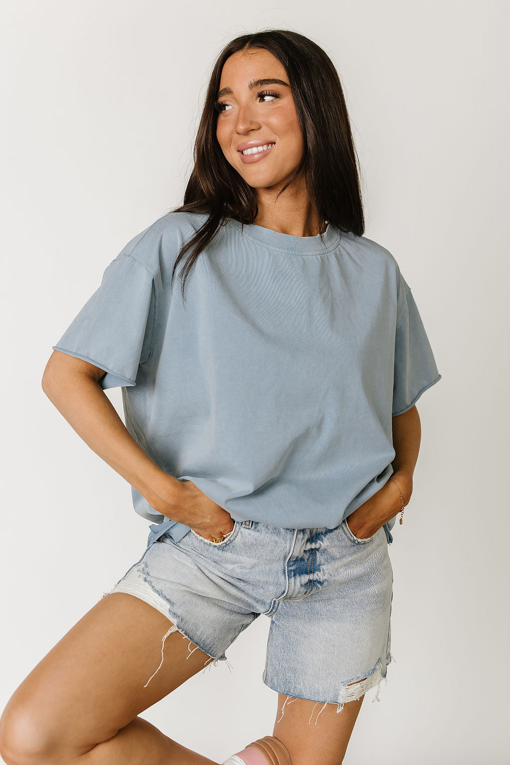 Boyfriend Tee - Blue