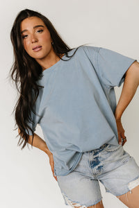 Boyfriend Tee - Blue