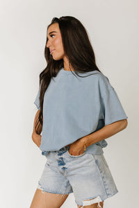 Boyfriend Tee - Blue