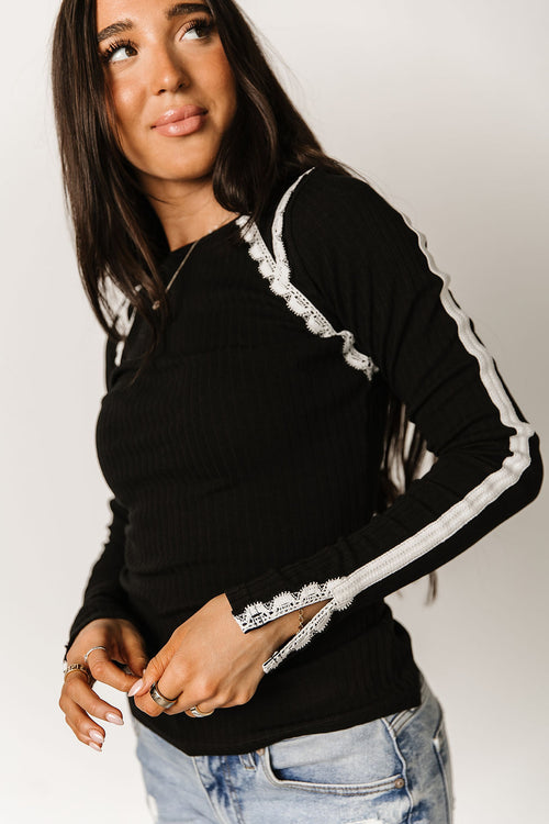 Laced In Love Long Sleeve - Black