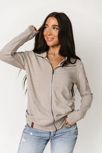 Performance Fleece FullZip Sweatshirt - Silver Sand