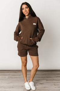 Comfort Zone Hoodie - Sweetly Stitched Coffee