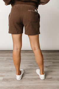 Comfort Zone Shorts - Sweetly Stitched Coffee
