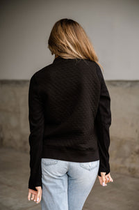 Quilted Bomber - Black