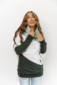 SingleHood Sweatshirt - Green Layers