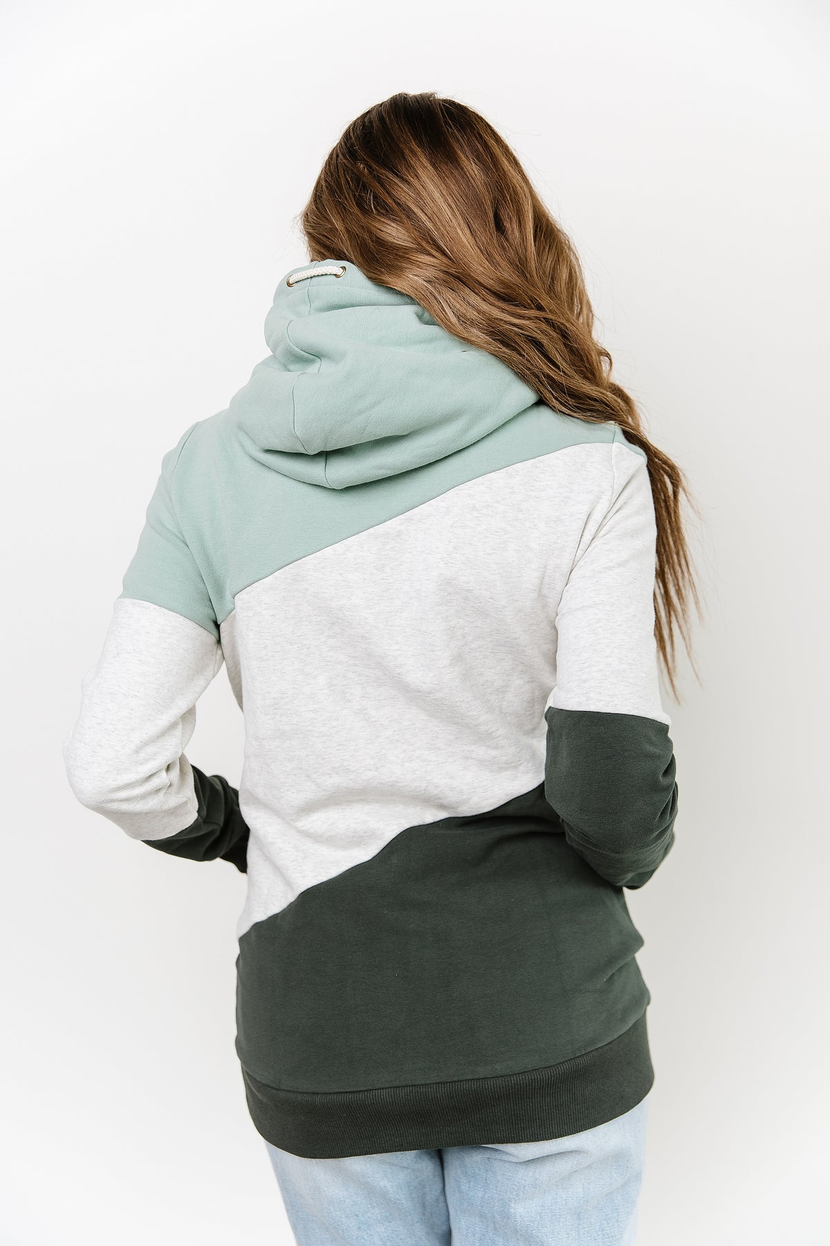 SingleHood Sweatshirt - Green Layers