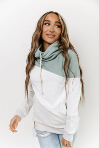 SingleHood Sweatshirt - Mint White Oatmeal