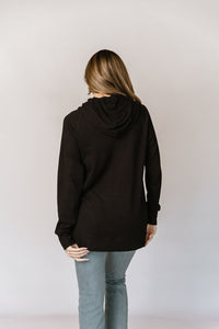 Sideslit Hoodie - Blackout