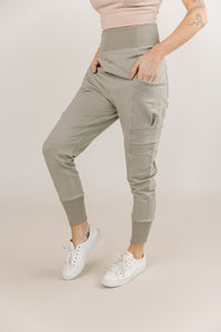 Level Up Joggers- Sage