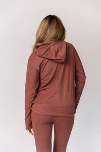 Performance Fleece HalfZip Sweatshirt - Mahogany