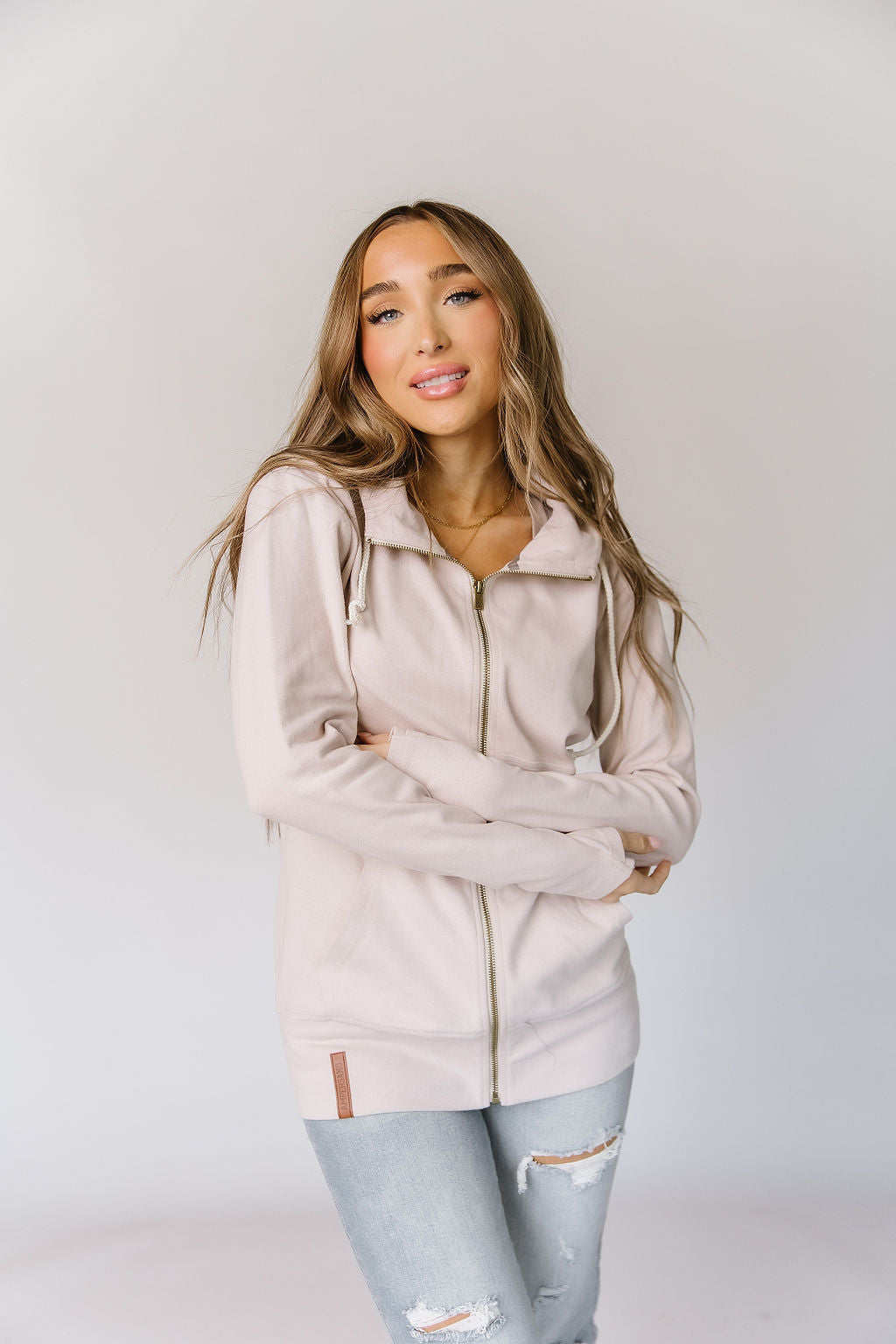 FullZip Sweatshirt -Dove