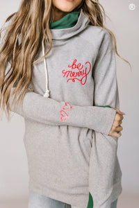 DoubleHood™ Sweatshirt - Be Merry