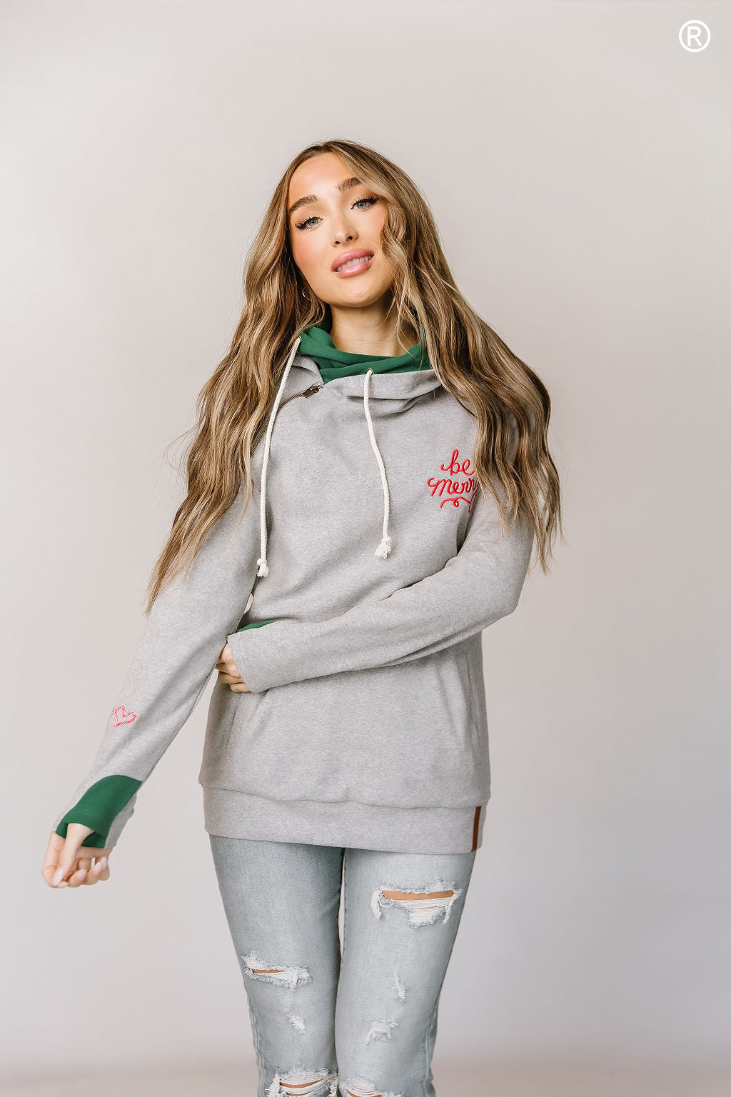 DoubleHood™ Sweatshirt - Be Merry