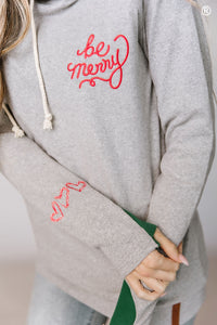 DoubleHood® Sweatshirt - Be Merry