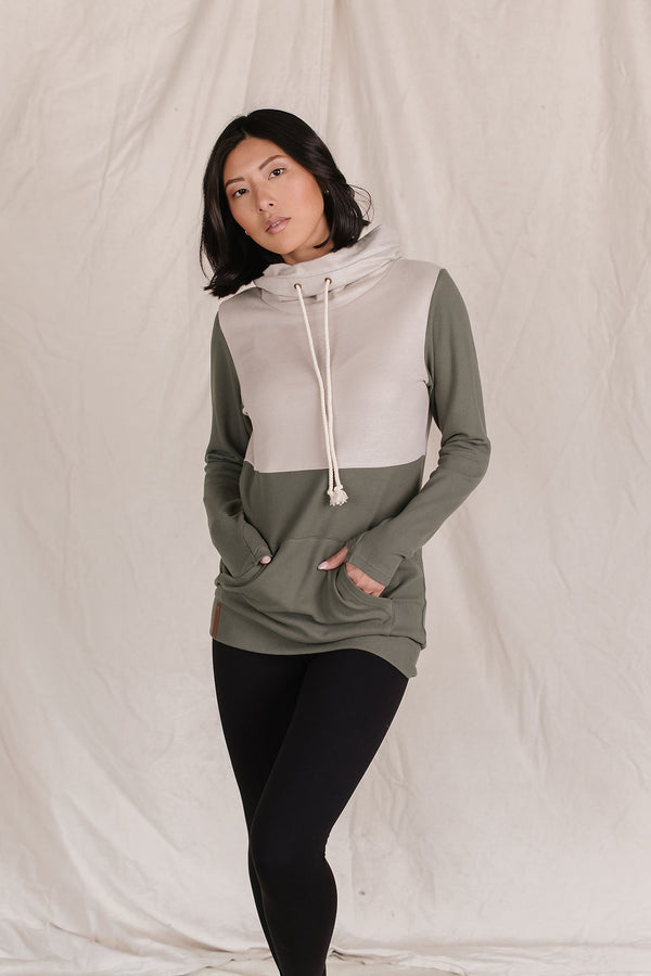 Performance Fleece CowlNeck Sweatshirt - Wanderlust