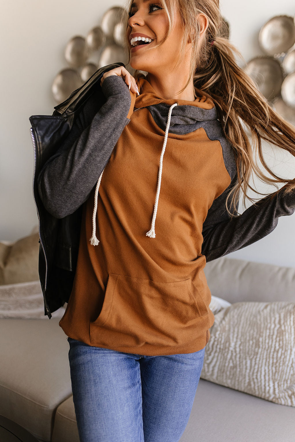 DoubleHood™ Sweatshirt - Amber Glow