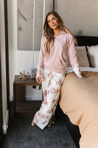 Free Time Wide Leg Comf Joggers- Happily Ever After