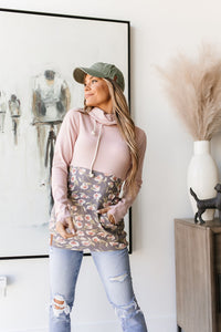 CowlNeck Sweatshirt - Joyful Bloom