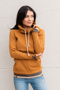 CowlNeck Sweatshirt - Mad About You Mustard