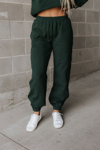 Never Better Joggers: Forest Green