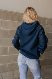 University Hoodie - Love Story Midnight Blue