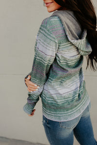 HalfZip Sweatshirt - Serape Emerald