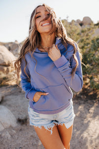 Elevated Sweatshirt Edge - Periwinkle Promise