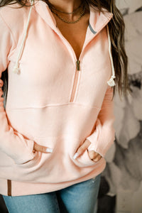 HalfZip Sweatshirt - Cozy Cutie Heavenly Pink