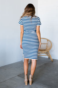 Better Than Basic Dress -  Blue Stripe