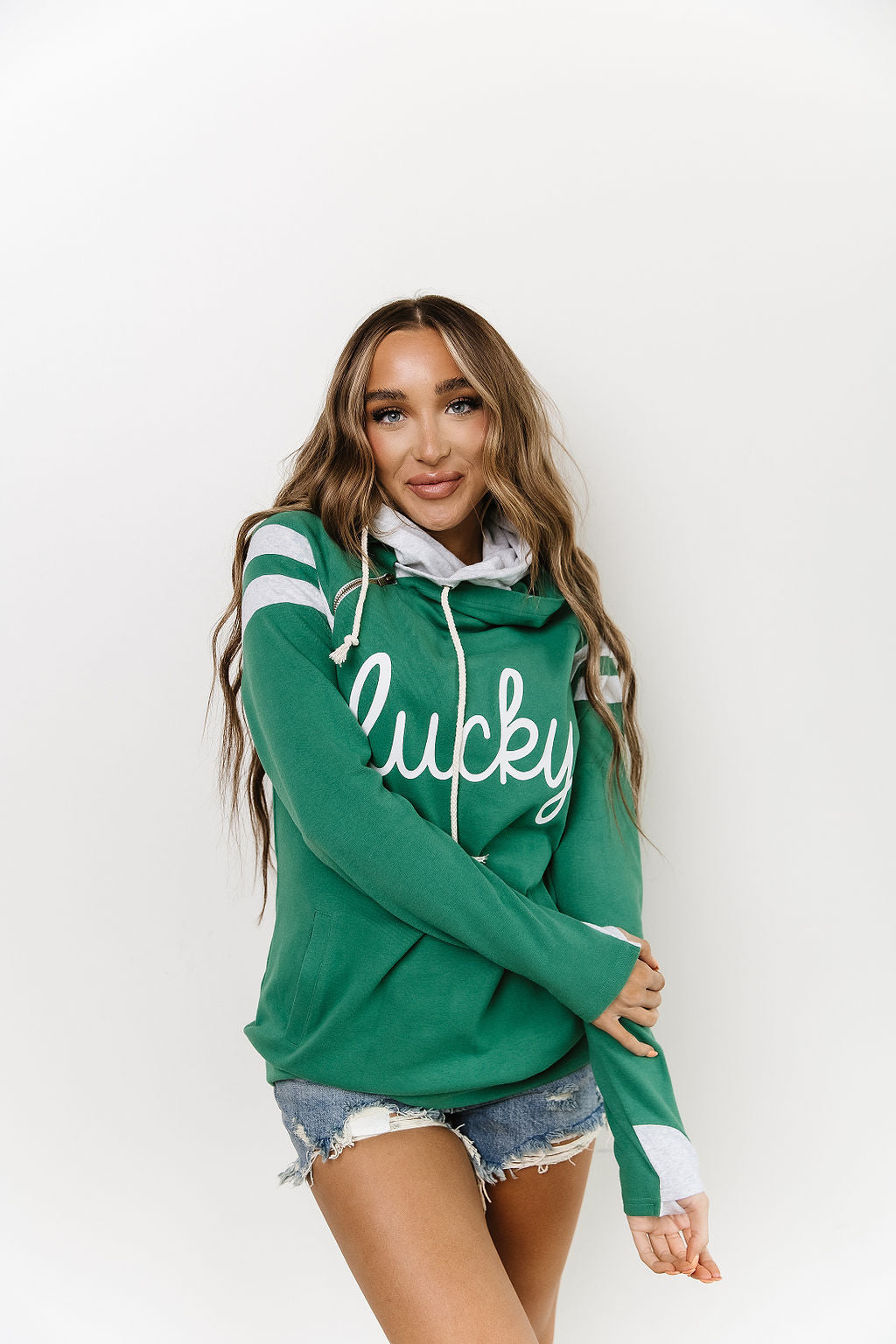 DoubleHood™ Sweatshirt - Happy Go Lucky