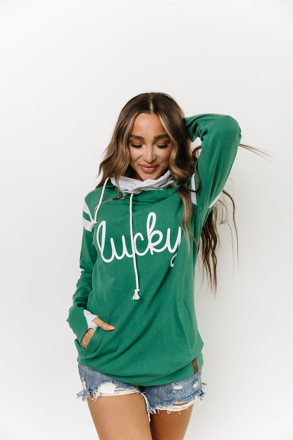 DoubleHood™ Sweatshirt - Happy Go Lucky